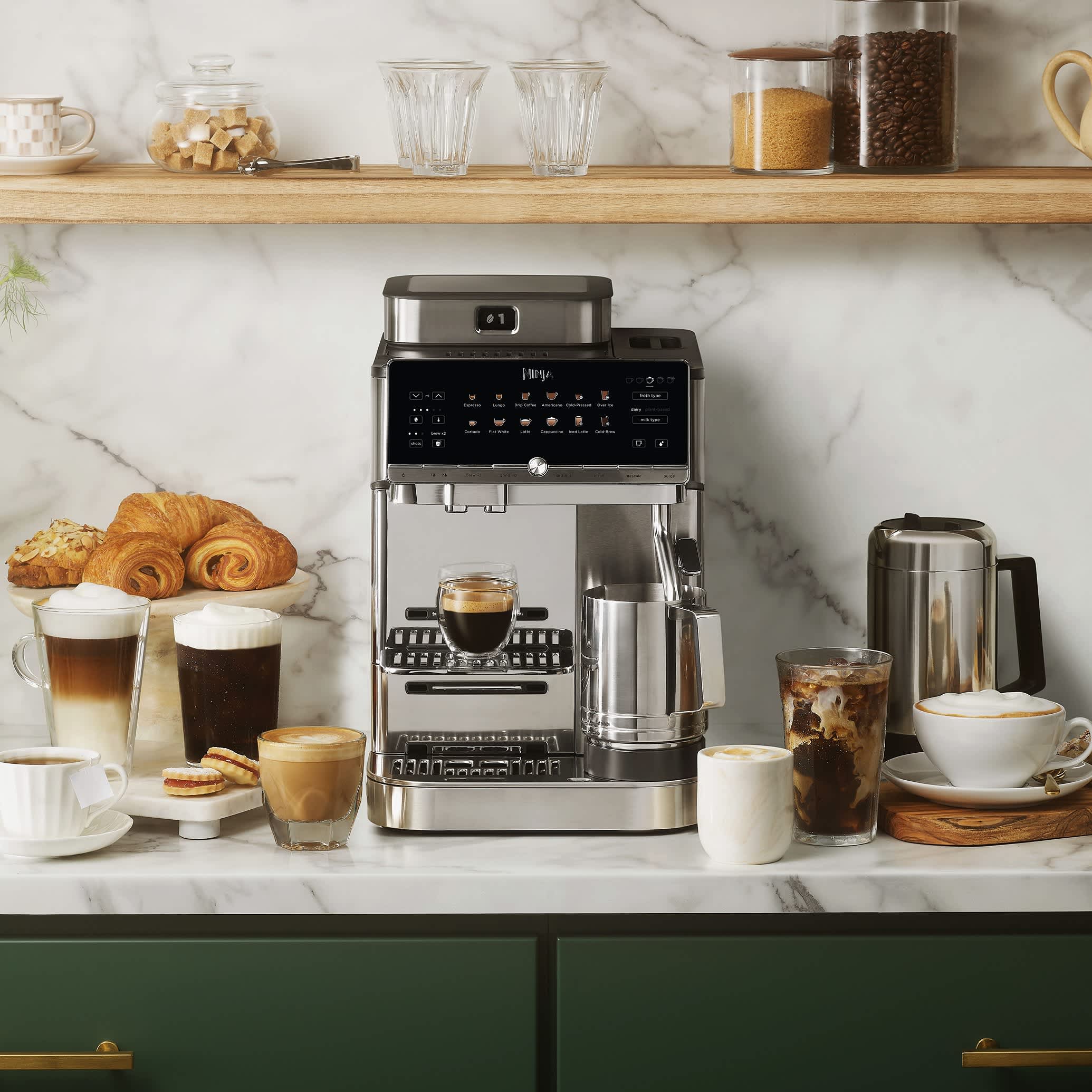 Cafetera automática Ninja AutoBarista Pro plateado AE1052EU